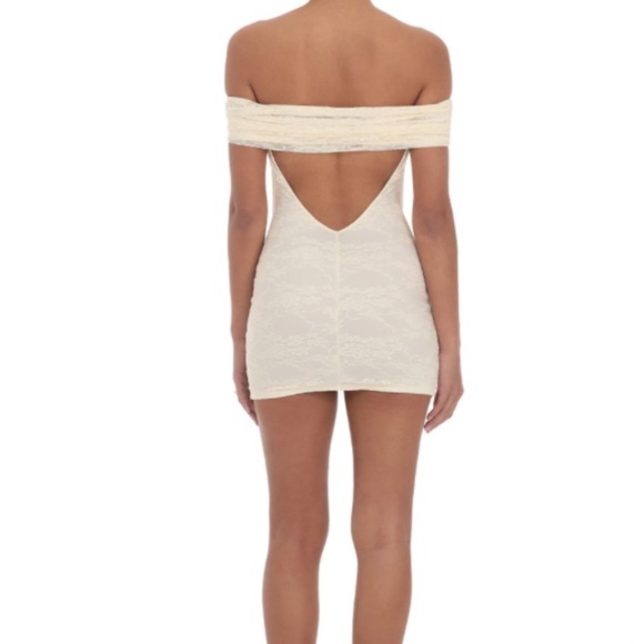 Lucy in the Sky: Off the Shoulder Lace Dress - Picture 1 of 2
